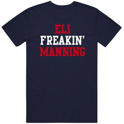 Eli Freakin' Manning New York Football Player Cool Fan Vintage Classic Navy Blue T Shirt Eli Freakin' Manning New York Football Player Cool Fan Vintage Classic Navy Blue T Shirt