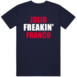 Julio Franco Cleveland Baseball Sports Freakin Vintage Classic Navy Blue T Shirt Julio Franco Cleveland Baseball Sports Freakin Vintage Classic Navy Blue T Shirt
