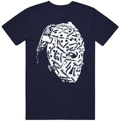 Cheever's Goalie Mask Retro Hockey Vintage Classic Navy Blue T Shirt Cheever's Goalie Mask Retro Hockey Vintage Classic Navy Blue T Shirt