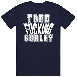 Fcking Todd Gurley Los Angeles Football Team Favorite Player Fan Vintage Classic Navy Blue T Shirt