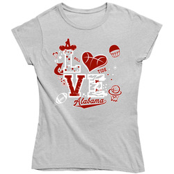 Love Bama Ladies T Shirt Love Bama Ladies T Shirt