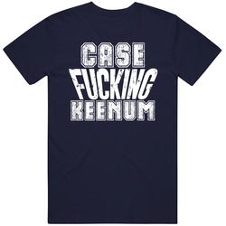Fcking Case Keenum Los Angeles Football Team Favorite Player Fan Vintage Classic Navy Blue T Shirt