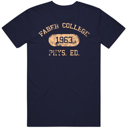 Faber Animal House Funny College Vintage Classic Navy Blue T Shirt Faber Animal House Funny College Vintage Classic Navy Blue T Shirt