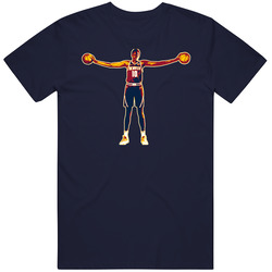 Bol Bol Denver Basketball Vintage Classic Navy Blue T Shirt Bol Bol Denver Basketball Vintage Classic Navy Blue T Shirt