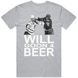 Will Goon For Beer Hockey Fighting Funny Drinking T Shirt Will Goon For Beer Hockey Fighting Funny Drinking T Shirt