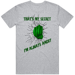The Incredible Hulk That's My Secret I'm Always Angry T Shirt The Incredible Hulk That's My Secret I'm Always Angry T Shirt