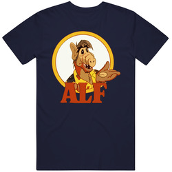 Alf Retro 80s Tv Show Vintage Classic Navy Blue T Shirt Alf Retro 80s Tv Show Vintage Classic Navy Blue T Shirt