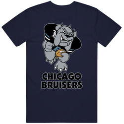 Chicago Bruisers Arena Football League Team Fan Logo Vintage Classic Navy Blue T Shirt Chicago Bruisers Arena Football League Team Fan Logo Vintage Classic Navy Blue T Shirt