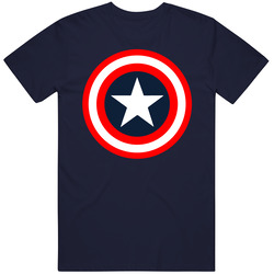Captain America Logo Vintage Classic Navy Blue T Shirt Captain America Logo Vintage Classic Navy Blue T Shirt