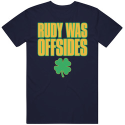 Rudy Was Offsides Movie Vintage Classic Navy Blue T Shirt