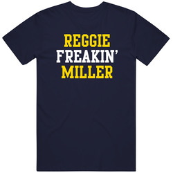 Reggie Miller Freakin Favorite Indiana Basketball Player Fan Vintage Classic Navy Blue T Shirt