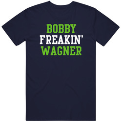 Bobby Freakin' Wagner Seattle Football Player Cool Fan Vintage Classic Navy Blue T Shirt Bobby Freakin' Wagner Seattle Football Player Cool Fan Vintage Classic Navy Blue T Shirt