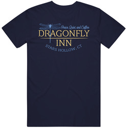 Gilmore Girls Dragonfly Inn Starshallow Vintage Classic Navy Blue T Shirt Gilmore Girls Dragonfly Inn Starshallow Vintage Classic Navy Blue T Shirt