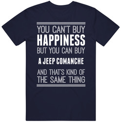 Buy A Jeep Comanche Happiness Car Lover Vintage Classic Navy Blue T Shirt Buy A Jeep Comanche Happiness Car Lover Vintage Classic Navy Blue T Shirt