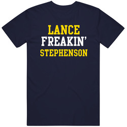 Lance Stephenson Freakin Favorite Indiana Basketball Player Fan Vintage Classic Navy Blue T Shirt