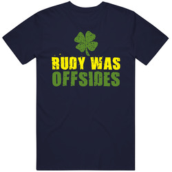 Rudy Was Offsides Football Funny Vintage Classic Navy Blue T Shirt Rudy Was Offsides Football Funny Vintage Classic Navy Blue T Shirt
