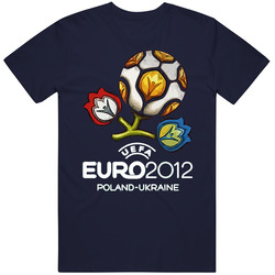 Poland Ukraine Euro 2012 Vintage Classic Navy Blue T Shirt Poland Ukraine Euro 2012 Vintage Classic Navy Blue T Shirt