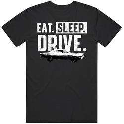1969 Plymouth Road Runner 440 V8 1st Gen B And W Eat Sleep Drive Vintage Car Lover Driver Fan unisex Vintage Classic Black T Shirt 1969 Plymouth Road Runner 440 V8 1st Gen B And W Eat Sleep Drive Vintage Car Lover Driver Fan unisex Vintage Classic Black T Shirt