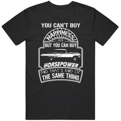 1960 Chevrolet Impala Cant Buy Happiness Can Buy Horsepower Car Lovers unisex Vintage Classic Black T Shirt 1960 Chevrolet Impala Cant Buy Happiness Can Buy Horsepower Car Lovers unisex Vintage Classic Black T Shirt