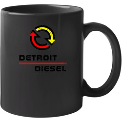 Detroit Diesel Automobile Car Truck Motorcycle Auto Parts Cool Distressed Style Brand Logo Emblem unisex Vintage Classic Black Mug Detroit Diesel Automobile Car Truck Motorcycle Auto Parts Cool Distressed Style Brand Logo Emblem unisex Vintage Classic Black Mug