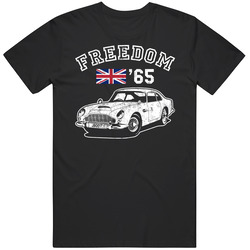 1965 Aston Martin Db5 Freedom Car Fan Worn Look unisex Vintage Classic Black T Shirt 1965 Aston Martin Db5 Freedom Car Fan Worn Look unisex Vintage Classic Black T Shirt