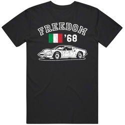 1968 Ferrari Dino Freedom Car Fan Worn Look unisex Vintage Classic Black T Shirt 1968 Ferrari Dino Freedom Car Fan Worn Look unisex Vintage Classic Black T Shirt
