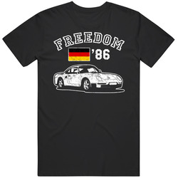 1986 Porsche 959 Freedom Car Fan Worn Look unisex Vintage Classic Black T Shirt 1986 Porsche 959 Freedom Car Fan Worn Look unisex Vintage Classic Black T Shirt