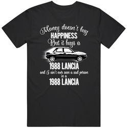 1988 Lancia Delta Integrale Money Cant Buy Happiness But It Buys Car Enthusiast unisex Vintage Classic Black T Shirt 1988 Lancia Delta Integrale Money Cant Buy Happiness But It Buys Car Enthusiast unisex Vintage Classic Black T Shirt