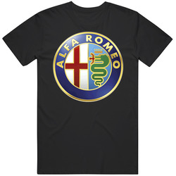 Alfa Romeo Italy Italian Cars Auto Car Racing Cool unisex Vintage Classic Black T Shirt Alfa Romeo Italy Italian Cars Auto Car Racing Cool unisex Vintage Classic Black T Shirt