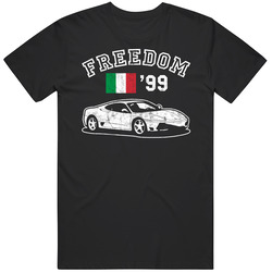 1999 Ferrari 360 Modena Freedom Car Fan Worn Look unisex Vintage Classic Black T Shirt 1999 Ferrari 360 Modena Freedom Car Fan Worn Look unisex Vintage Classic Black T Shirt