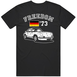 1973 Porsche Carrera 2.7 Rs Freedom Car Fan Worn Look unisex Vintage Classic Black T Shirt 1973 Porsche Carrera 2.7 Rs Freedom Car Fan Worn Look unisex Vintage Classic Black T Shirt