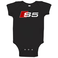 Audi S5 Automobile Car Parts Cool Distressed Style Brand Logo Emblem White Font unisex Vintage Classic Black Baby One Piece Audi S5 Automobile Car Parts Cool Distressed Style Brand Logo Emblem White Font unisex Vintage Classic Black Baby One Piece