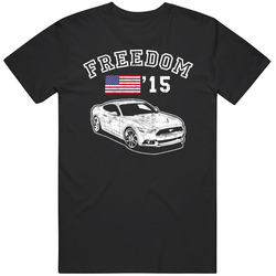 2015 Ford Mustang Gt Freedom Car Fan Worn Look unisex Vintage Classic Black T Shirt 2015 Ford Mustang Gt Freedom Car Fan Worn Look unisex Vintage Classic Black T Shirt