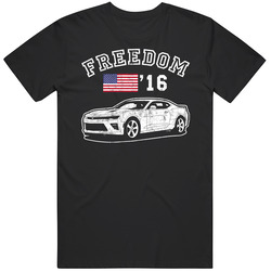 2016 Chevrolet Camaro Freedom Car Fan Worn Look unisex Vintage Classic Black T Shirt 2016 Chevrolet Camaro Freedom Car Fan Worn Look unisex Vintage Classic Black T Shirt