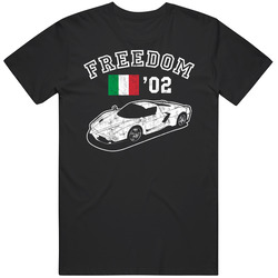 2002 Ferrari Enzo Freedom Car Fan Worn Look unisex Vintage Classic Black T Shirt 2002 Ferrari Enzo Freedom Car Fan Worn Look unisex Vintage Classic Black T Shirt