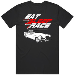 1956 Studebaker Golden Hawk Eat Sleep Race Car Enthusiast Racing unisex Vintage Classic Black T Shirt 1956 Studebaker Golden Hawk Eat Sleep Race Car Enthusiast Racing unisex Vintage Classic Black T Shirt