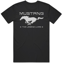 Mustang The Legend Lives High Performance Car Lovers unisex Vintage Classic Black T Shirt Mustang The Legend Lives High Performance Car Lovers unisex Vintage Classic Black T Shirt