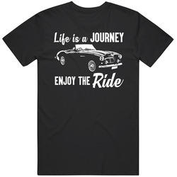 1956 Austin-healey 100 Six Bn4 Journey Enjoy The Ride Vintage Car Fan unisex Vintage Classic Black T Shirt 1956 Austin-healey 100 Six Bn4 Journey Enjoy The Ride Vintage Car Fan unisex Vintage Classic Black T Shirt