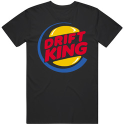 Drift King Burger Car Nascar Funny unisex Vintage Classic Black T Shirt Drift King Burger Car Nascar Funny unisex Vintage Classic Black T Shirt