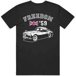 1959 Mg Mga Freedom Car Fan Worn Look unisex Vintage Classic Black T Shirt 1959 Mg Mga Freedom Car Fan Worn Look unisex Vintage Classic Black T Shirt