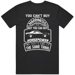 1970 Dodge Challenger Rt Cant Buy Happiness Can Buy Horsepower Car Lovers unisex Vintage Classic Black T Shirt 1970 Dodge Challenger Rt Cant Buy Happiness Can Buy Horsepower Car Lovers unisex Vintage Classic Black T Shirt