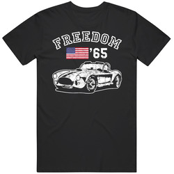 1965 Ac Cobra Freedom Car Fan Worn Look unisex Vintage Classic Black T Shirt 1965 Ac Cobra Freedom Car Fan Worn Look unisex Vintage Classic Black T Shirt