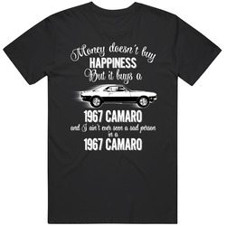 1967 Chevrolet Camaro Z28 Sport Coupe 1st Gen Money Cant Buy Happiness But It Buys Car Enthusiast unisex Vintage Classic Black T Shirt 1967 Chevrolet Camaro Z28 Sport Coupe 1st Gen Money Cant Buy Happiness But It Buys Car Enthusiast unisex Vintage Classic Black T Shirt