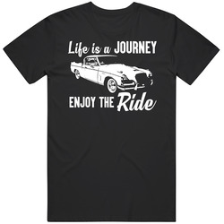 1956 Studebaker Golden Hawk Journey Enjoy The Ride Vintage Car Fan unisex Vintage Classic Black T Shirt 1956 Studebaker Golden Hawk Journey Enjoy The Ride Vintage Car Fan unisex Vintage Classic Black T Shirt