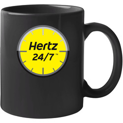 Hertz 24 7 Rental Services Automobile Car Parts Cool Brand Logo unisex Vintage Classic Black Mug Hertz 24 7 Rental Services Automobile Car Parts Cool Brand Logo unisex Vintage Classic Black Mug