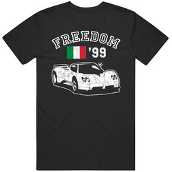 1999 Pagani Zonda Freedom Car Fan Worn Look unisex Vintage Classic Black T Shirt 1999 Pagani Zonda Freedom Car Fan Worn Look unisex Vintage Classic Black T Shirt