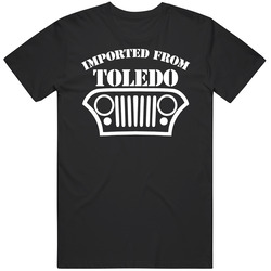 Imported From Toledo Jeep unisex Vintage Classic Black T Shirt Imported From Toledo Jeep unisex Vintage Classic Black T Shirt