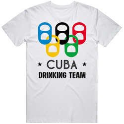 Cuba Drinking Team Olympic Ring Beer Tab Games Vintage Unisex Classic T Shirt Cuba Drinking Team Olympic Ring Beer Tab Games Vintage Unisex Classic T Shirt