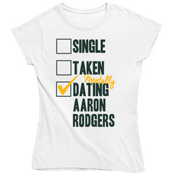 Single Taken Mentally Dating Aaron Rodgers Green Bay Football Sports Athlete Vintage Unisex Classic Ladies T Shirt