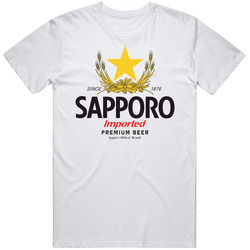 Sapporo Imported Premium Japanese Beer Logo Brewery Alcohol Vintage Unisex Classic T Shirt Sapporo Imported Premium Japanese Beer Logo Brewery Alcohol Vintage Unisex Classic T Shirt